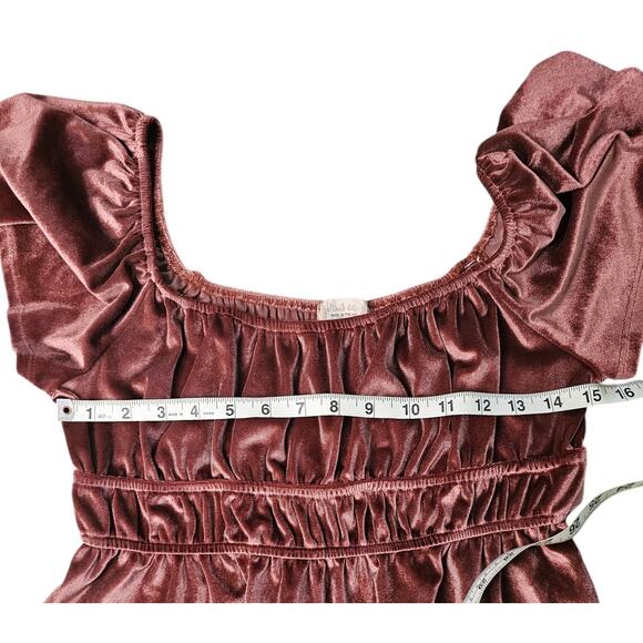 Altar'd State Wine/Pink Cropped Boho Top Size M - Picture 4 of 8